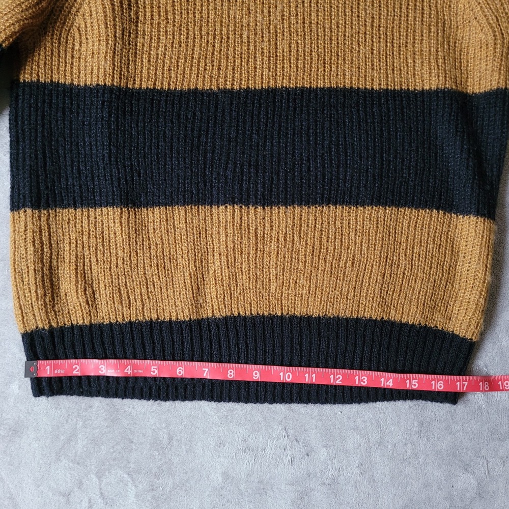 Who What Wear orange & black chunky striped sweater boxy oversized cozy grunge‎ - Picture 13 of 13